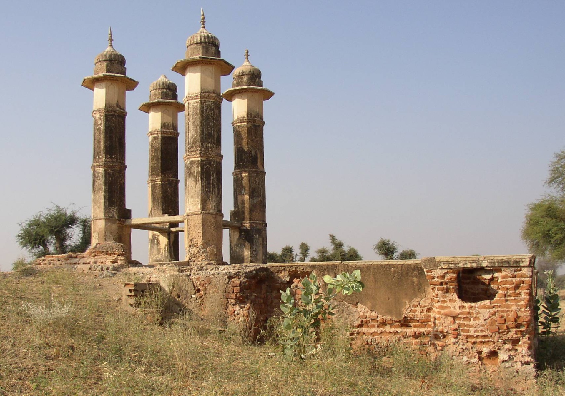 Mandawa chhatris and well